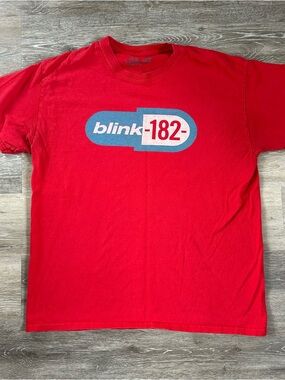Red Blink-182 Pill Enema Of The State Concert Tour T-Shirt Unisex Sz L